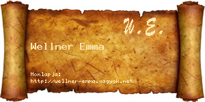Wellner Emma névjegykártya